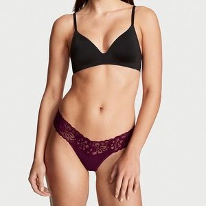 NWOT Victoria Secret Panty - Burgundy - Size L